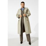 Koton Trench Coat - Beige - Double-breasted Cene