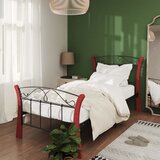 Maison Chic Posteljni okvir - Enojna postelja - Postelja za odrasle črn kovinski 90x200 cm-J8529, (21764961) | Shoptok.si