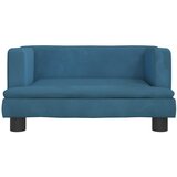  Krevet za pse plavi 60 x 40 x 30 cm baršunasti | shoptok.hr