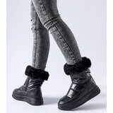 Gemre Black insulated snow boots with fur Oliver | ePonuda.com