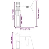 Vanjski set za igru od masivne borovine | shoptok.hr