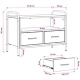  TV ormar 67,5 x 33 x 50 cm Dimljeni hrast Konstruirano drvo | shoptok.hr