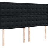 vidaXL Krevet s oprugama i madracem crni 180x200 cm baršunasti | shoptok.hr
