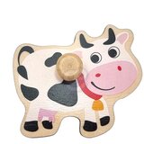 Woopie zelena drvena montessori farma slagalica s odgovarajućim pribadačama | shoptok.hr