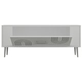 Hanah home tv polica Retrol2 white silver