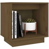  Nočna omarica medeno rjava 40x30x40 cm trdna borovina, (20731050) | Shoptok.si