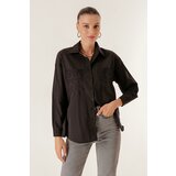 By Saygı Shirt with Scalloped Collar And Pockets Cene