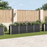 Povišena vrtna gredica 320x40x77 cm pocinčani čelik antracit | shoptok.hr