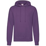 Fruit Of The Loom Fioletowa bluza męska Hooded Sweat Cene