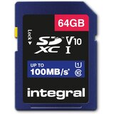 Integral 64GB SD Card High Speed Memory SDXC Up To 100MB/S V10 UHS U1 Cene