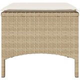  Vrtni dvosjed sa stolićem i tabureima bež od poliratana | shoptok.hr