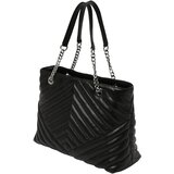 Armani Exchange Nakupovalna torba črna / srebrna | Shoptok.si