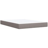  LED okvir za krevet s madracem Sivosmeđa 140 x 190 cm Tkanina | shoptok.hr