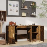  Radni stol boja dimljenog hrasta 140x50x75 cm konstruirano drvo | shoptok.hr