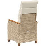  Ležeči vrtni stol z blazino Bež in smetanova 64 x 57,5 x 112 cm, (5000285765) | Shoptok.si