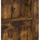  Okvir kreveta na kat s stolom Dimljeni hrast 100 x 200 cm | shoptok.hr