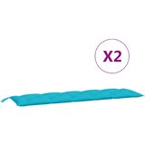  Jastuci za vrtnu klupu 2 kom tirkizni od tkanine Oxford | shoptok.hr