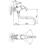 Rosan Perla baterija za protočni bojler izliv 200mm JP362001