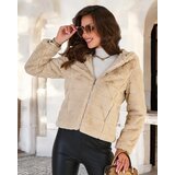 Resti Beige women's imitation fur jacket | Shoptok.si