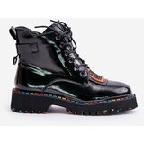 ARTIKER Lacquered Ankle Boots Women's Zipper Leather | Shoptok.si