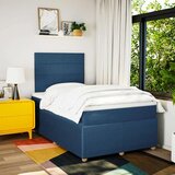 vidaXL Krevet s oprugama i madracem plavi 120 x 190 cm od tkanine | shoptok.hr