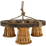 Drvena lampa (tri točke)