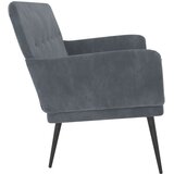  Klupa tamnosiva 108 x 79 x 79 cm baršunasta | shoptok.hr
