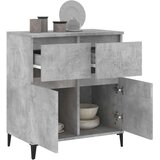  Komoda siva boja betona 60x35x70 cm od konstruiranog drva | shoptok.hr