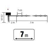  Solarni LED niz 7m, 100 toplo belih dioda | ePonuda.com