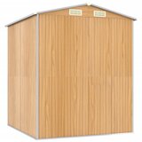  Vrtno spremište svjetlosmeđe 192x191x223 cm pocinčani čelik | shoptok.hr