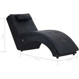  Masažni počivalnik z blazino črno umetno usnje | Shoptok.si