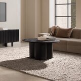 MOME Črna okrogla klubska mizica ø 80 cm Lua – | Shoptok.si