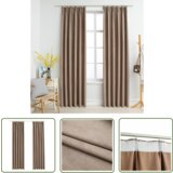  The Living Store Zatemnitvene zavese z obešali 2 kosa taupe 140x245 cm - Zavesa, (21744175) Cene