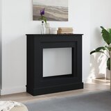  Okvir za kamin crni 90 x 30 x 90 cm od konstruiranog drva | shoptok.hr