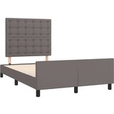 Za krevet s uzglavljem sivi 120x200 cm od umjetne kože | shoptok.hr