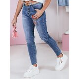 DStreet Spodnie damskie slim fit jeansowe DENIMFIT granatowe Cijene