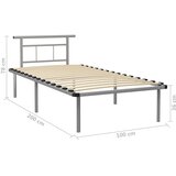  Okvir za krevet sivi metalni 100 x 200 cm | Eponuda.com