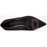 Boto Heels with decorative buckle black Seriva | Eponuda.ba
