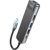 hoco. Konverter USB HUB type C to USB3.0/USB2.0/HDMI/RJ45/PD - HB23 Easy view | Eponuda.ba