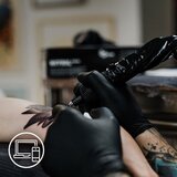 Espeon Nitril Longstar3 Black nitrilne rukavice bez pudera veličina L 2x50 kom | shoptok.hr