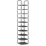  Stalak za cipele 10 razina crni 33x33x174 cm netkana tkanina | shoptok.hr