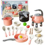  Kuhinjski set Lonci Pribor za kuhanje Hrana Roza 32 kom. | shoptok.hr