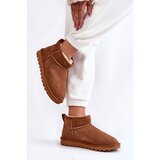Boto Women's Suede Low Snow Boots Camel Shelie | Shoptok.si