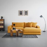 Modern Living sedežna garnitura pedro, gorčična barva, žamet | Shoptok.si