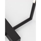 Nova Luce Crna metalna LED stojeća svjetiljka sa sjenilom od akrilnog stakla (visina 140 cm) Raccio – | shoptok.hr
