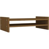  Stalak za monitor boja meda 50 x 27 x 15 cm od masivne borovine | shoptok.hr