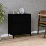 Komoda crna 60 x 35 x 70 cm od konstruiranog drva | shoptok.hr