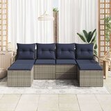  Kavčna garnitura 6 pcs Siva poli ratan, (5000154490) | Shoptok.si