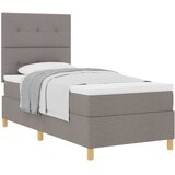  s opruga kutije Sivo-smeđa 90 x 190 cm tkanina | shoptok.hr