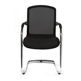 Top Star Oblikovalski stol za obiskovalce OPEN CHAIR, nihajni stol z mrežastim hrbtnim naslonjalom, DE 2 kosa, črn | Shoptok.si